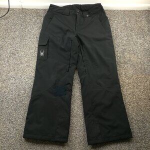 Spyder Pants Troublemaker Thinsulate Insulated Ski Snow Black Mens XL *Flaw